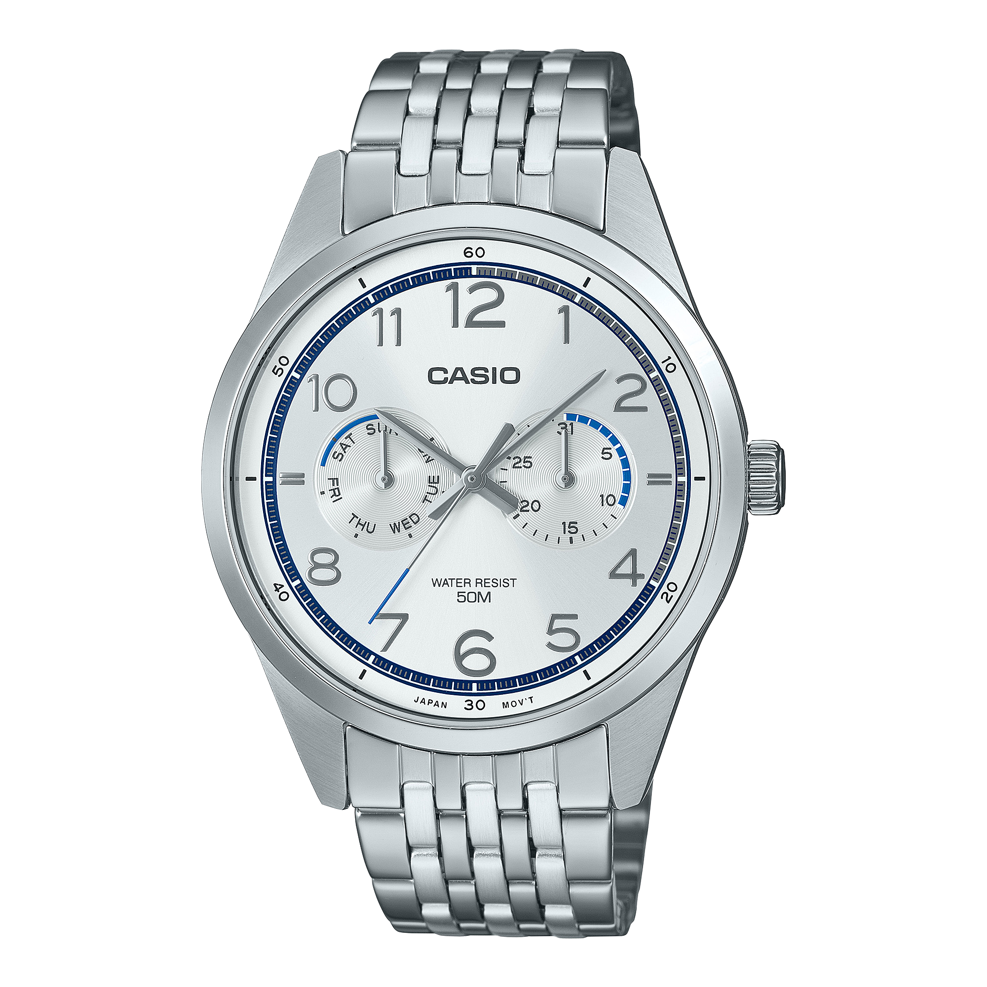 MTP-E340D-7AV | หลายเข็มนาฬิกา - สุภาพบุรุษ | Dress