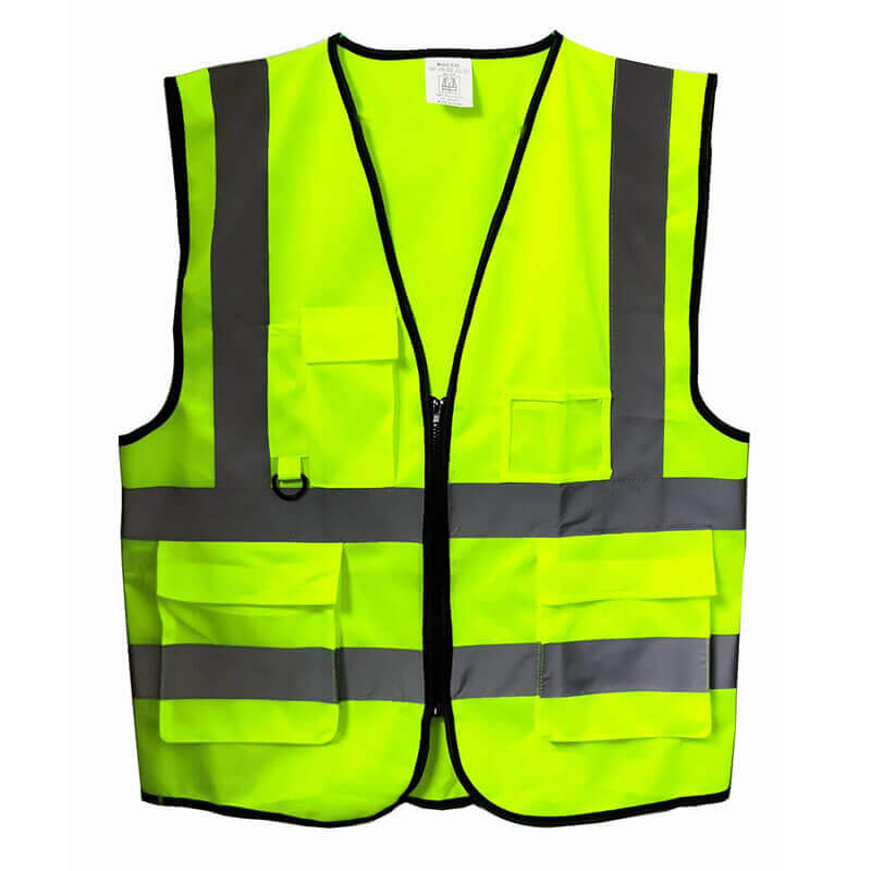 Safety Vest เสื้อสะท้อนแสง รุ่นมีช่องเสียบบัตรและปากกา RV-10-19