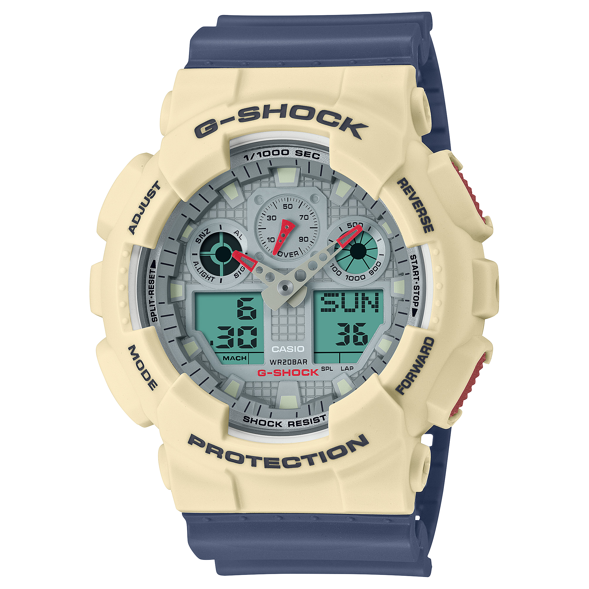 GA-100PC-7A2 | อะนาล็อก-ดิจิตอลมาตรฐาน | ซีรีส์ GA-100 | G-SHOCK | นาฬิกา | CASIO