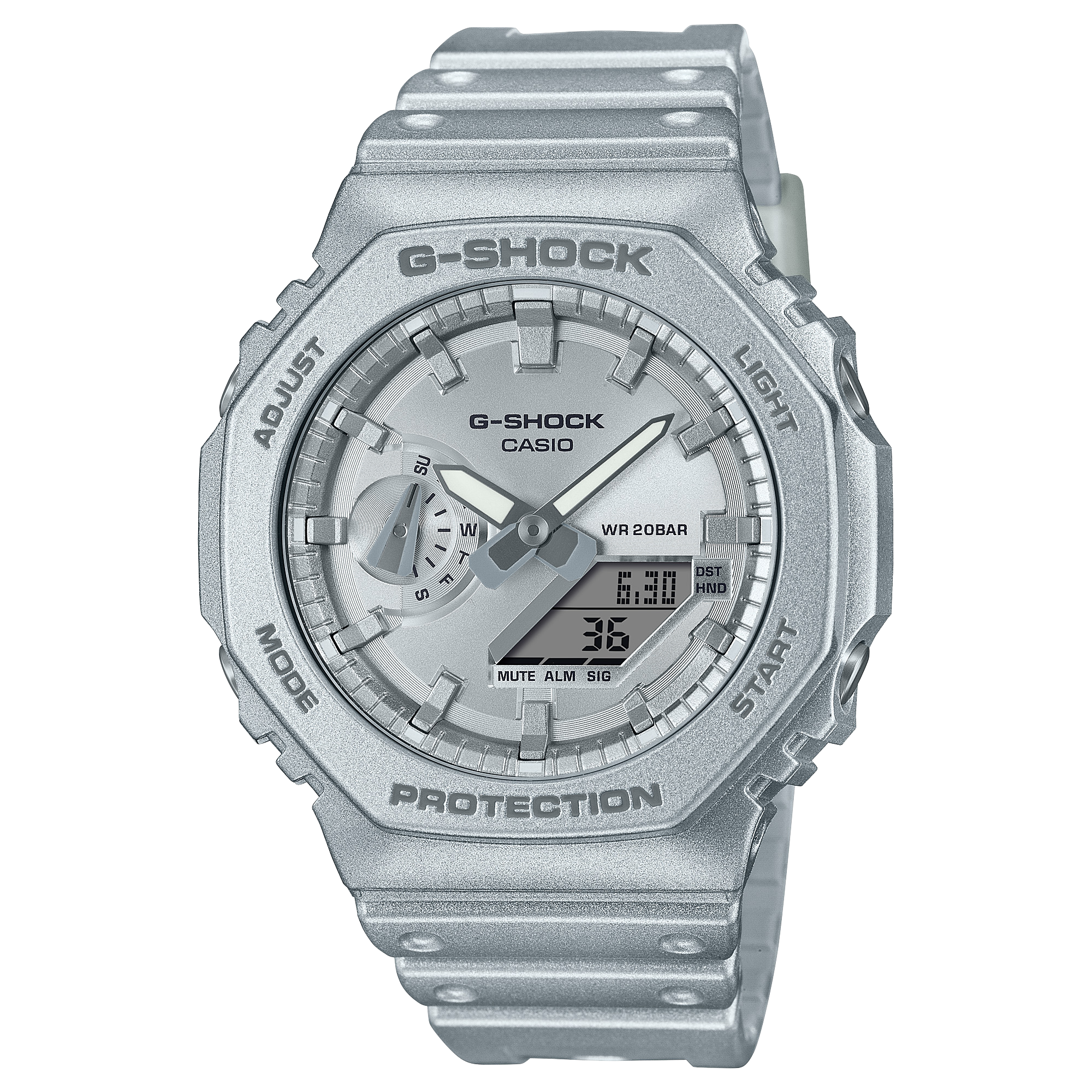 GA-2100FF-8A | อะนาล็อก-ดิจิตอลมาตรฐาน | ซีรีส์ 2100 | G-SHOCK | นาฬิกา | CASIO