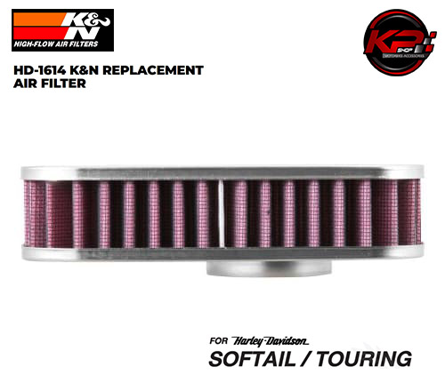 กรองอากาศ K&N FOR HARLEY SOFTAIL / TOURING (HD 1614)