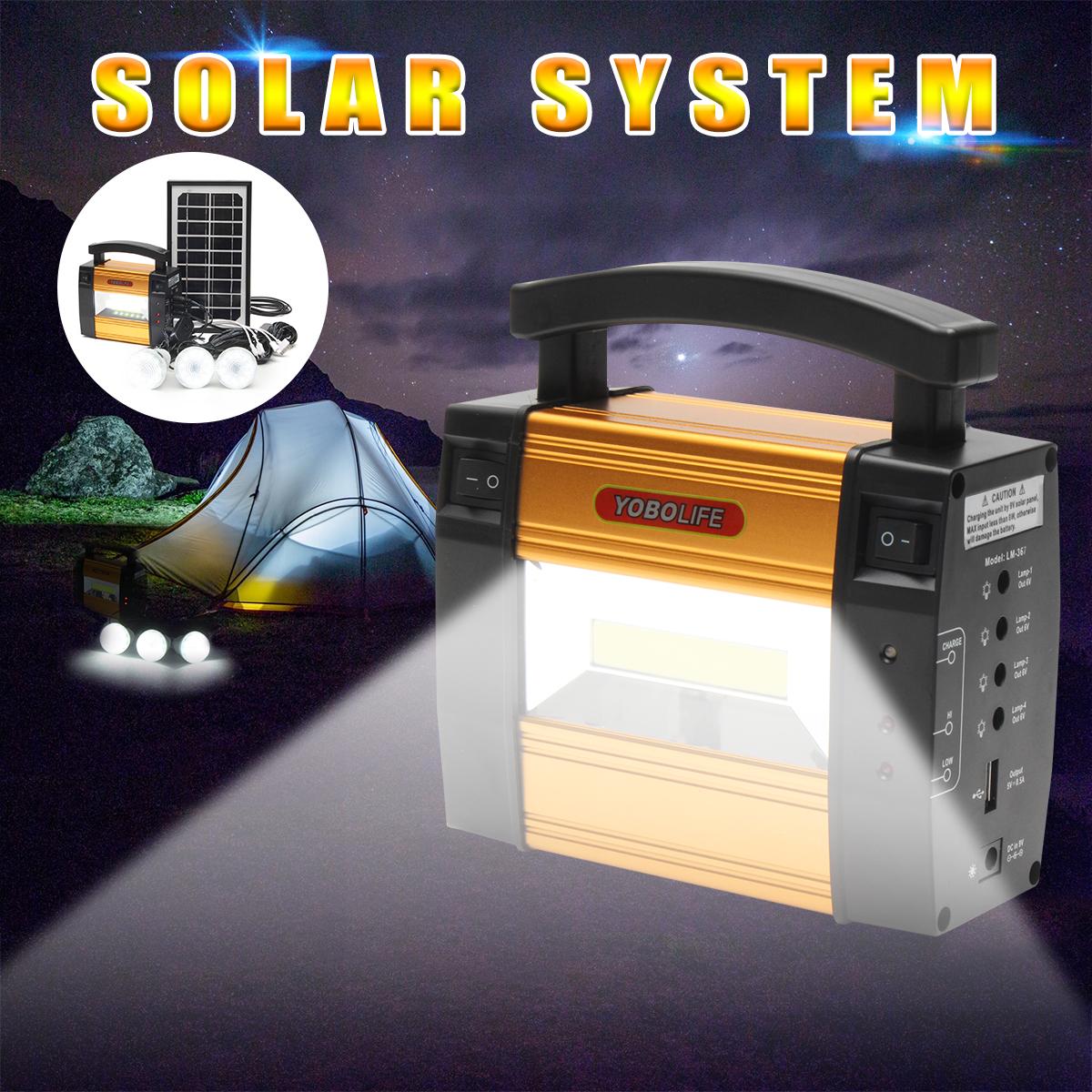 SOLAR LIGHTING SYSTEM ชุดไฟโซล่าเซลล์แคมป์ปิ้งเอนกประสงค์ อุปกรณ์ครบชุด ฟรี !! หลอดไฟ led 3 หลอด ไฟฉายในตัวสว่างมาก แผงโซล่าเซลล์ สายชาจ USB อะแดปเตอร์ สายชาจไฟบ้าน สามารถนำไฟไปใฃ้ชาร์จอุปกรณ์มือถือ แทบเล็ต ใช้ร่วมกับหลอดไฟให้ความสว่างได้พร้อมกัน 3ดวง