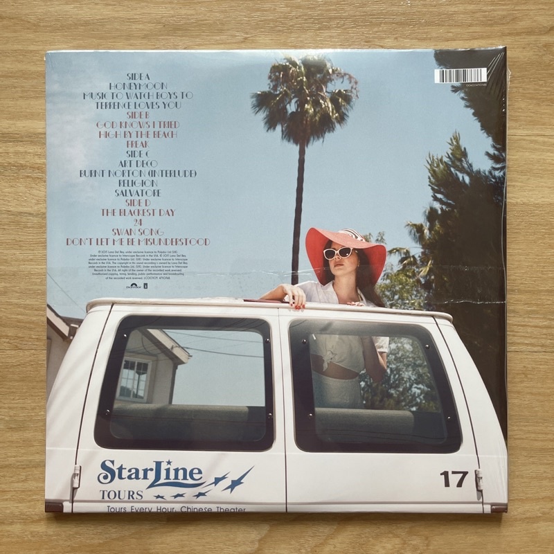 แผ่นเสียง Lana Del Rey - Honeymoon ,2 x Vinyl, LP, Album, Repress แผ่นเสียง มือหนึ่ง ซีล