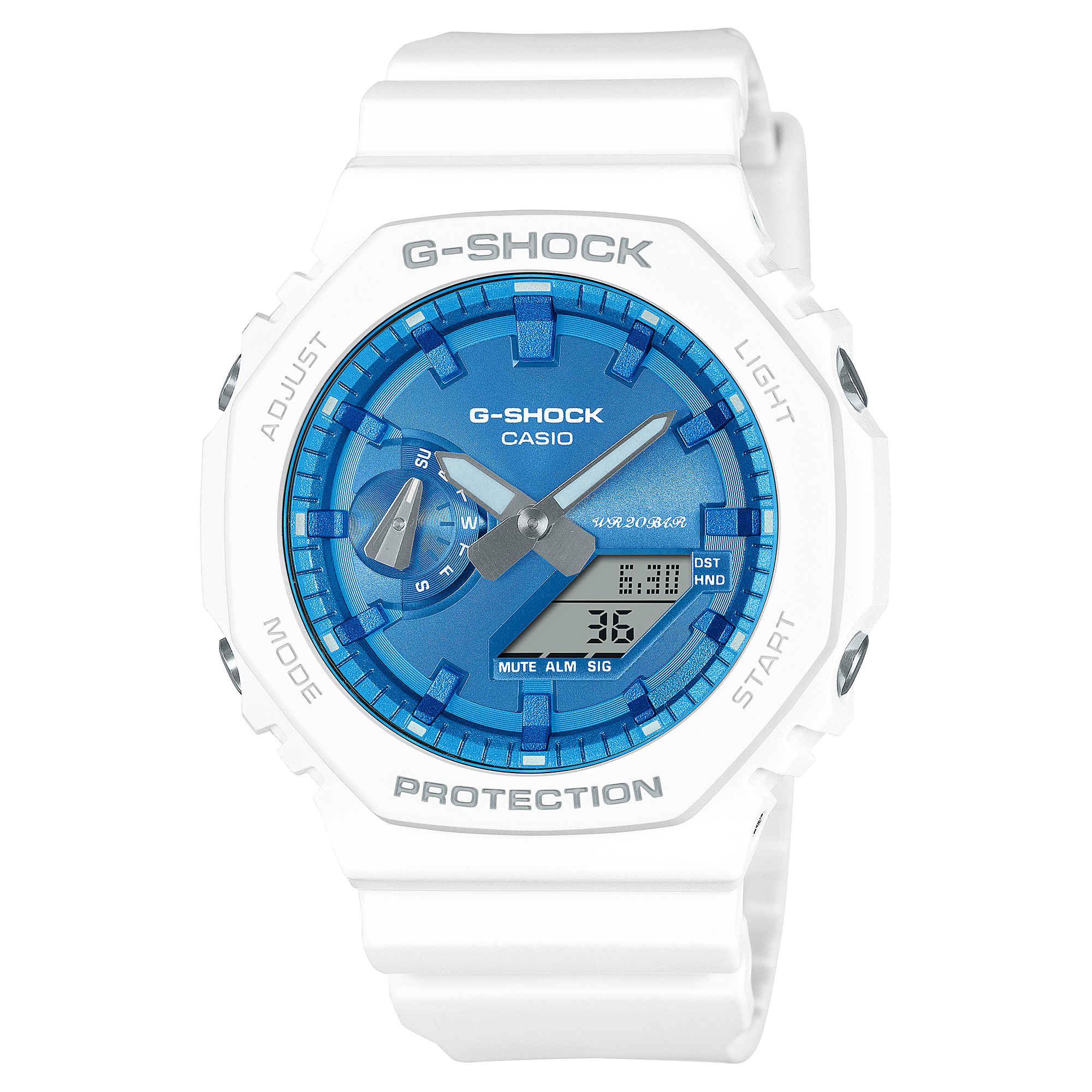 GA-2100WS-7A | อะนาล็อก-ดิจิตอลมาตรฐาน | ซีรีส์ 2100 | G-SHOCK | นาฬิกา | CASIO (คอลเลคชันตามฤดูกาล 2023)