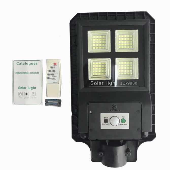 NEW รุ่นเเนะนำ !! สว่างสุด 30W 180 LED Solar Street light โคมไฟถนนโซล่าเซลล์ led 30W มีระบบ PIR SENSOR สามารถปรับความสว่างคงที่ได้ ควบคุมการใช้งานด้วยรีโมท เเสงขาว พร้อมขายึดยาว 45 cm