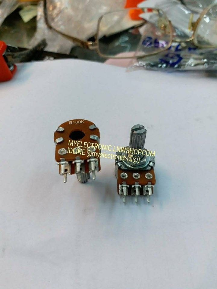 ขาย โวลุ่ม50KA ,โวลุ่มA50K VOLUME50K OHM,VARIABLE RESISTER50K OHM ยี่ห้อ ALPHA ไต้หวัน ขอ แท้ ราคา ตัวละ หน่วย บาท