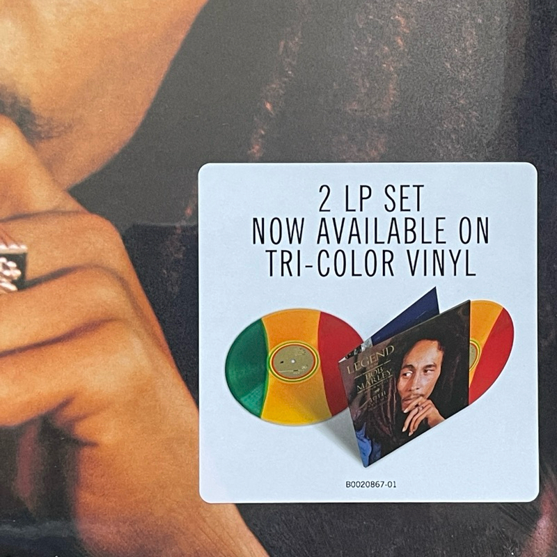 แผ่นเสียง Legend (The Best Of Bob Marley 2 × Vinyl, LP, Compilation, **Limited Edition 30th Anniversary Red/Yellow/Green มือหนึ่ง ซีล