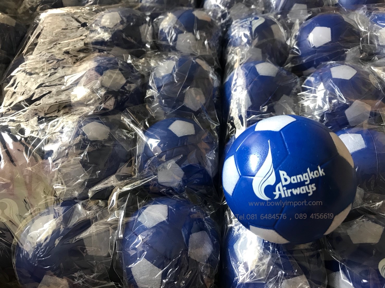 ผลิตลูกบอลบีบ บริหารมือ พร้อมโลโก้