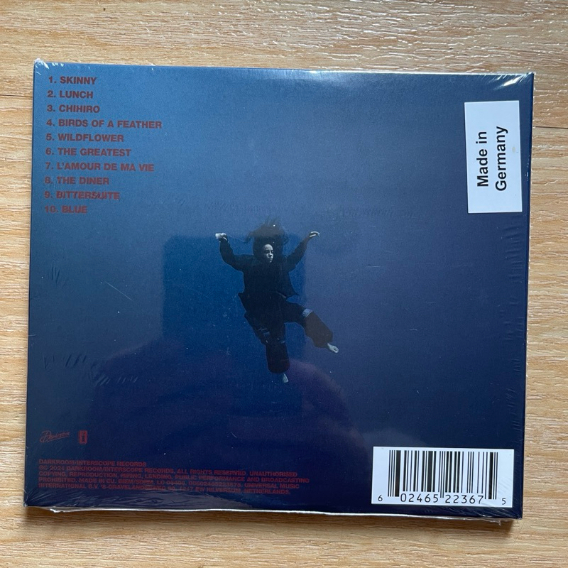 CD ซีดีเพลง Billie Eilish - Hit Me Hard And Soft , CD, Album (มือหนึ่ง ,ซีล)