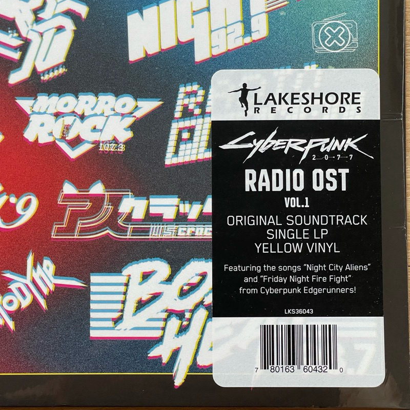 แผ่นเสียง Various - Cyberpunk 2077 Radio OST Vol. 1 Vinyl, LP, Album, Compilation, Yellow มือหนึ่ง ซีล