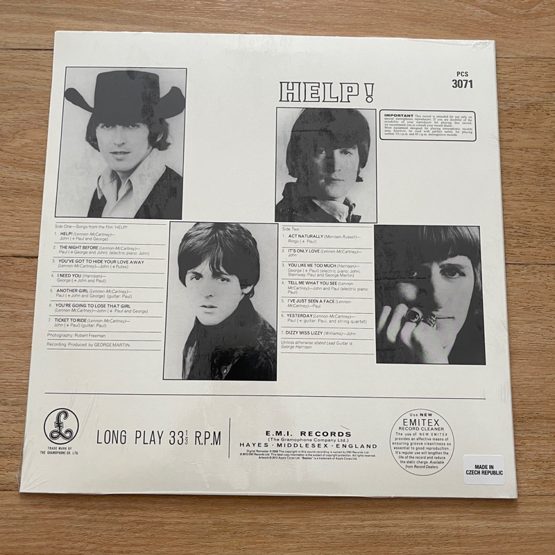 แผ่นเสียง The Beatles – Help! Vinyl, LP, Album, Reissue, Remastered, Stereo, 180gm ,Eu มือหนึ่ง ซีล