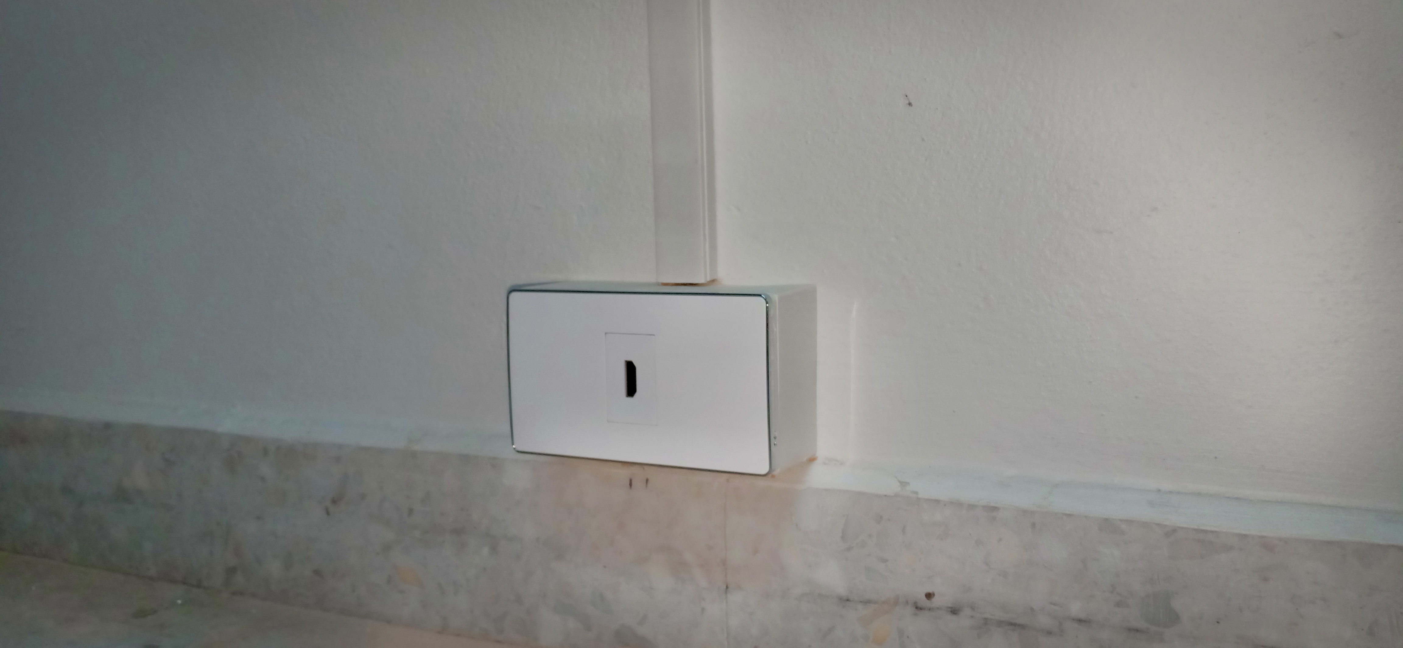 Wall plate HDMI(ตรง) 180° (แบบ1ช่อง)