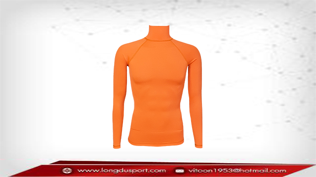 เสื้อรัดกล้ามเนื้อแขนยาว สีส้ม