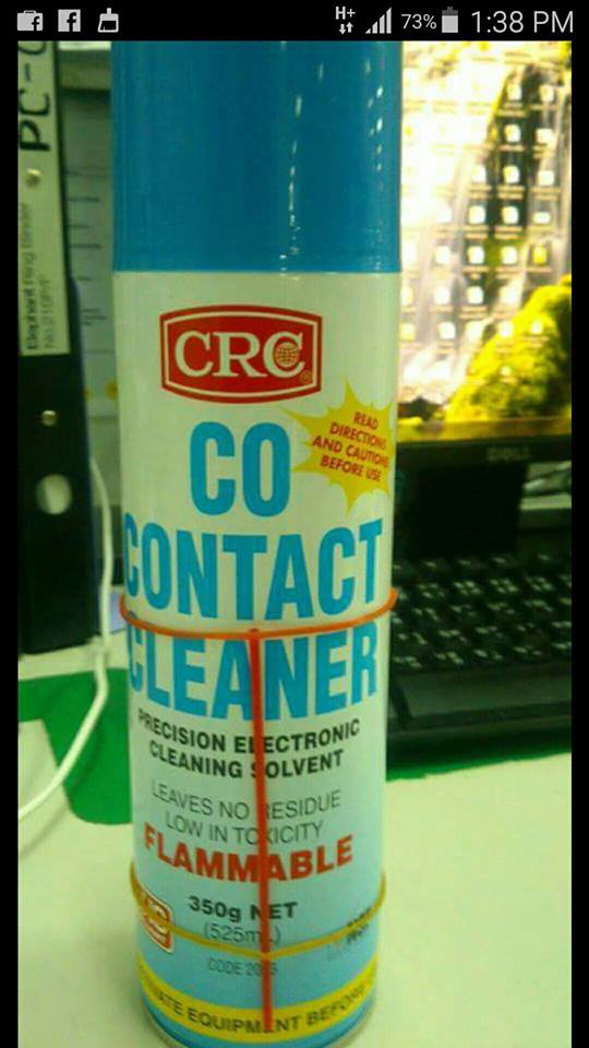 เสปรย์ CRC CONTACT CLEANER 350Gเสปรย์ทำความสะอาดแผ่นวงจรไอซีราคากระป๋องล่ะSPRAY CRC