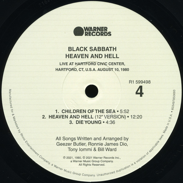 แผ่นเสียง แผ่นไวนิล Black Sabbath – Heaven And Hell 2LP (แผ่นใหม่ ซีล มือหนึ่ง)