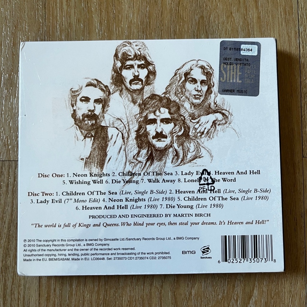 CD ซีดีเพลง Black Sabbath – Heaven And Hell /2xCD (แผ่นมือหนึ่ง,แท้,ซีล)