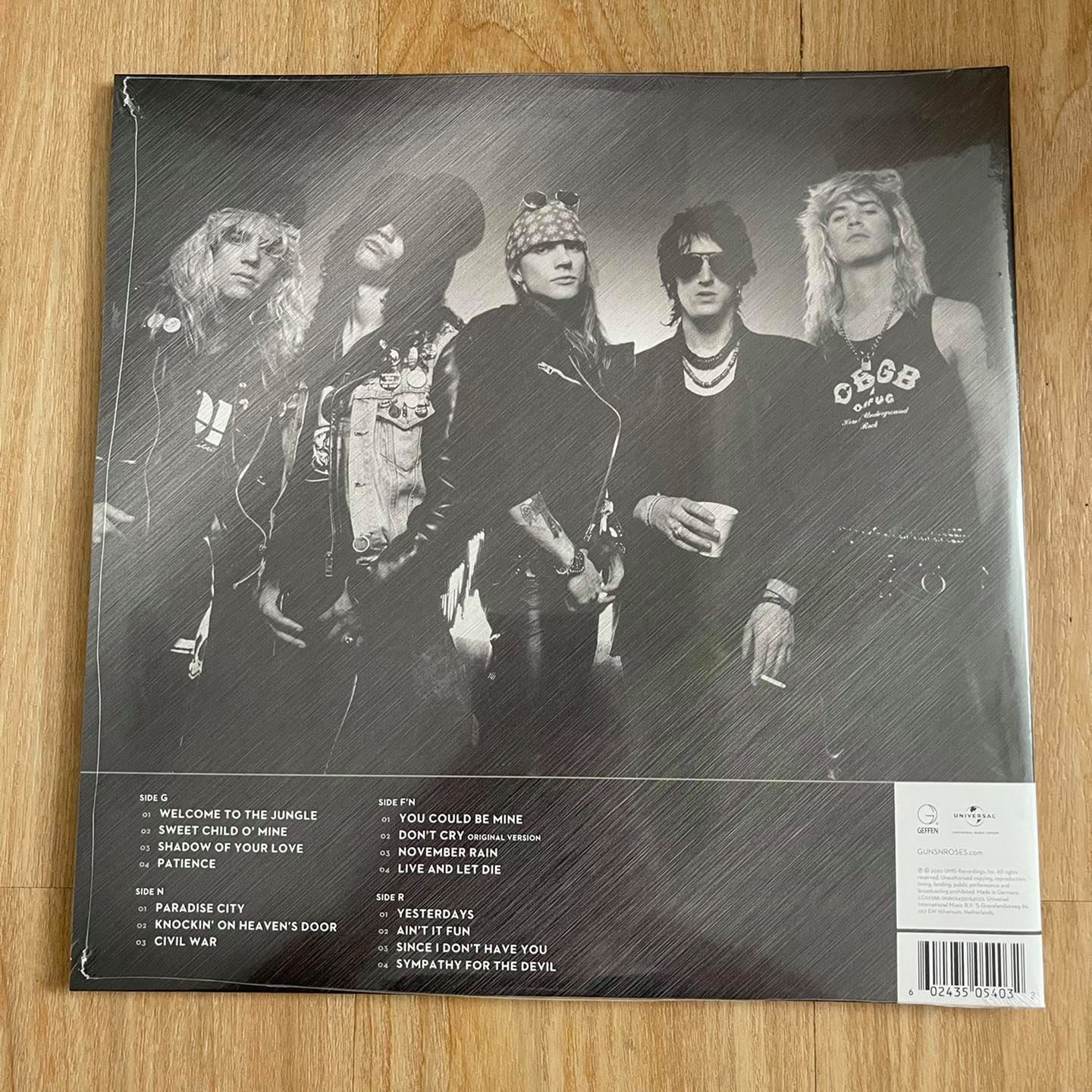 แผ่นเสียง Guns N' Roses Greatest hits 2 lp splatters colour vinyl แผ่นเสียงมือหนึ่ง ซีล
