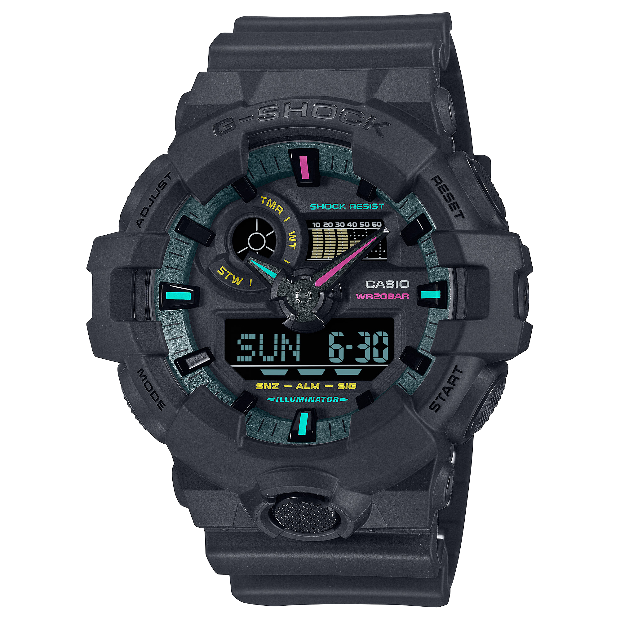 GA-700MF-1A | อะนาล็อก-ดิจิตอลมาตรฐาน | ซีรีส์ 700 | G-SHOCK | นาฬิกา | CASIO
