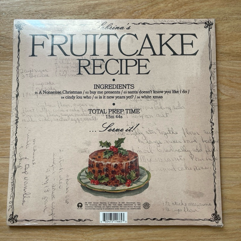 แผ่นเสียง Sabrina Carpenter - Fruitcake ,Vinyl, 12", EP, Limited Edition, Fruit Punch มือหนึ่ง ซีล