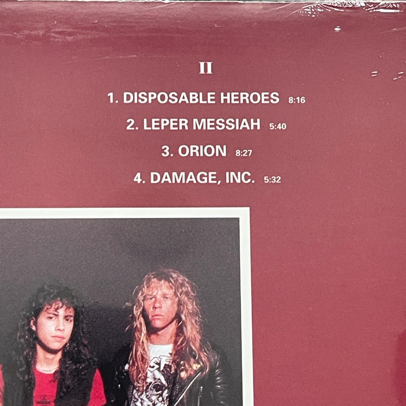 แผ่นเสียง Metallica : master of puppets ,Black Vinyl, LP, Album, Reissue, Remastered มือหนึ่ง ซีล