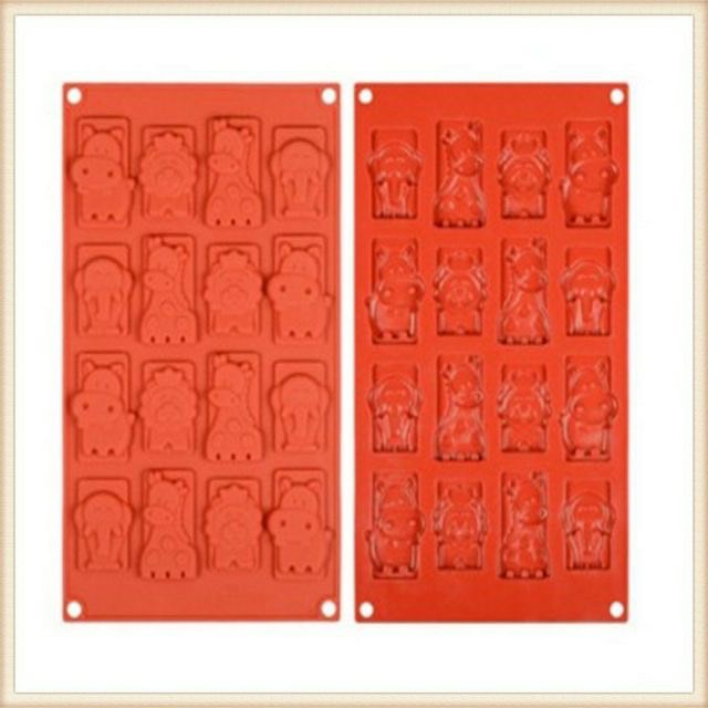 แม่พิมพ์สัตว์คละลาย 16 ช่อง