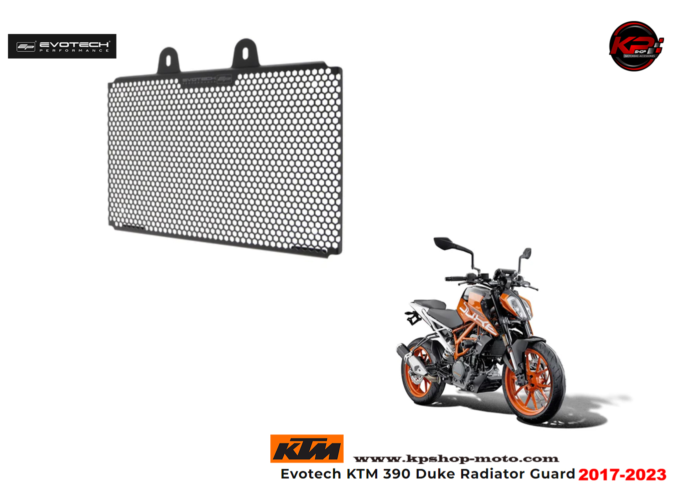 การ์ดหม้อน้ำ EVOTECH FOR KTM DUKE 390 2017-2023