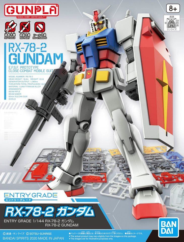 4573102607478 BANDAI SPIRITS ENTRY GRADE 1/144 RX-78-2 GUNDAM