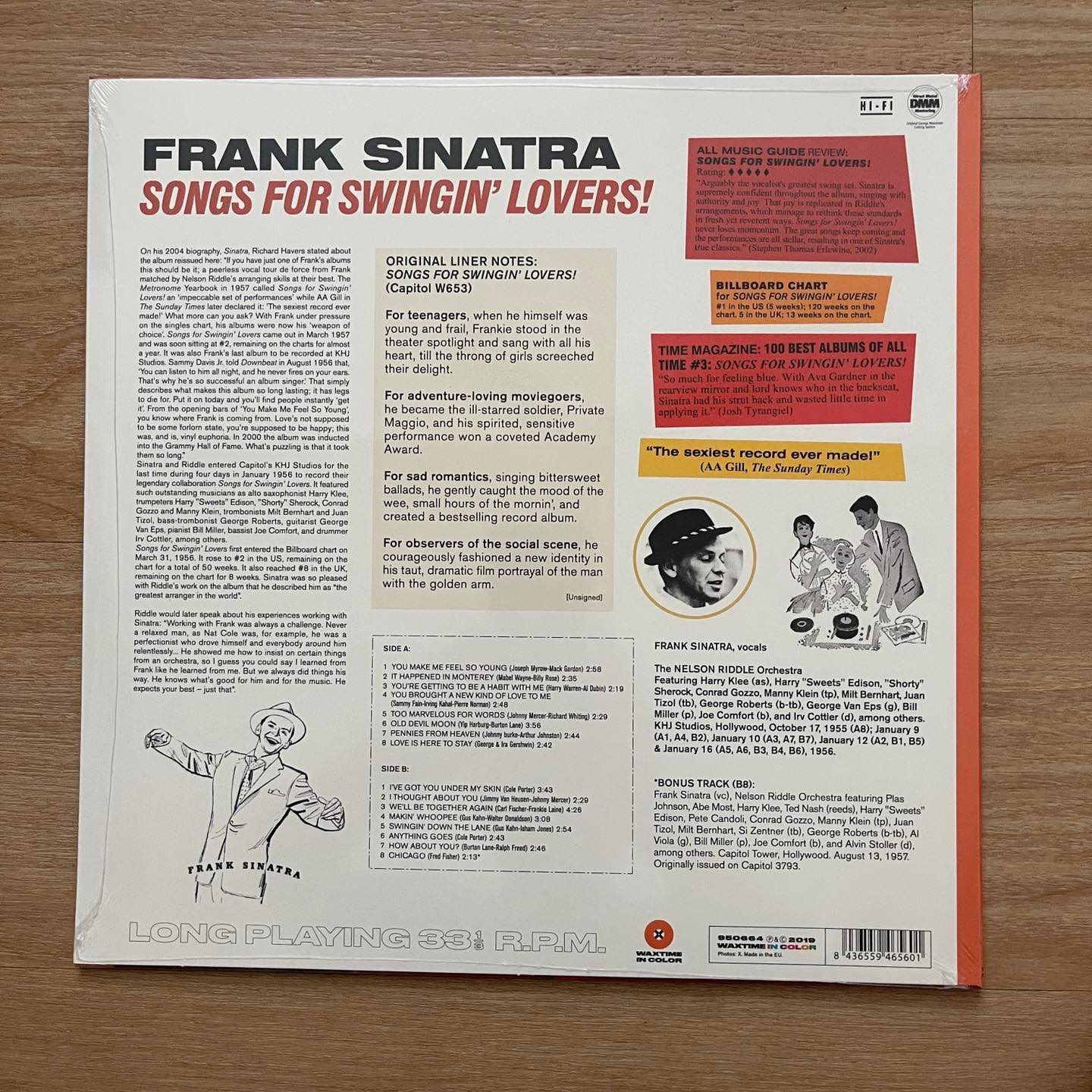 แผ่นเสียง Sinatra – Songs For Swingin' Lovers **Limited Edition, Reissue, Orange Vinyl แผ่นเสียงใหม่ ซีล