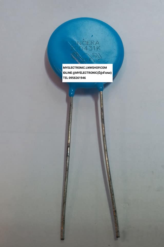 ขาย , 20D431K , วาริสเตอร์ , VARITOR , ยี่ห้อ , SINCERA , ราคา , ตัวละ . . . หน่วย , บาท