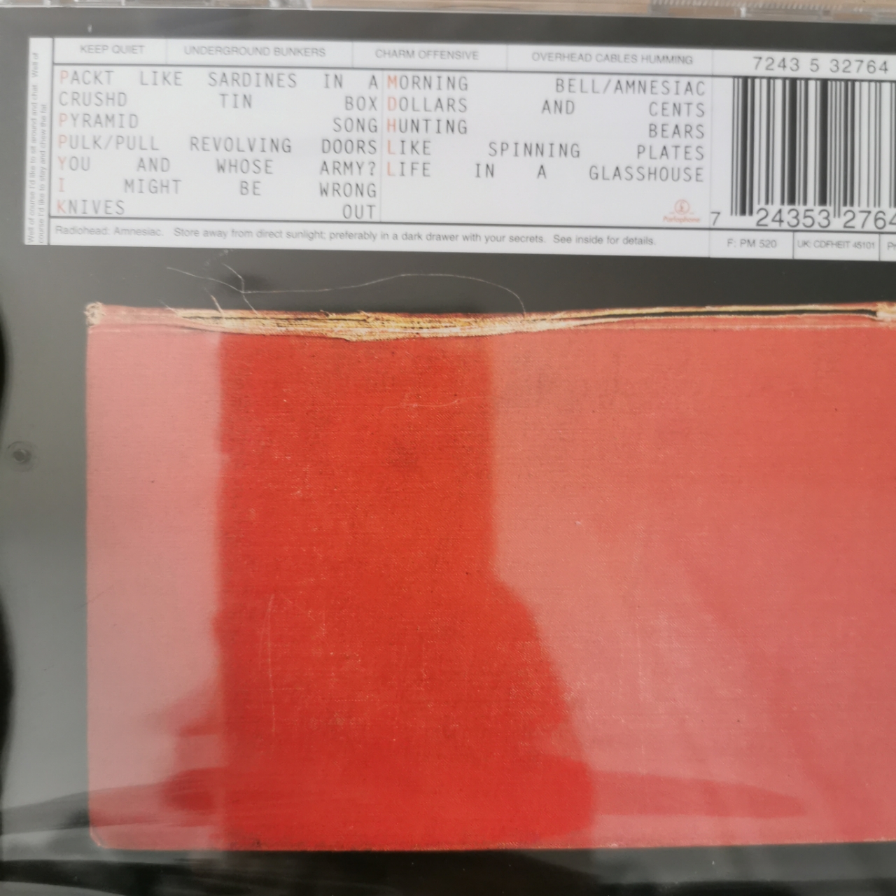 CD ซีดีเพลง แผ่นเพลง Radiohead – Amnesiac แผ่นแท้ ใหม่ ซีล