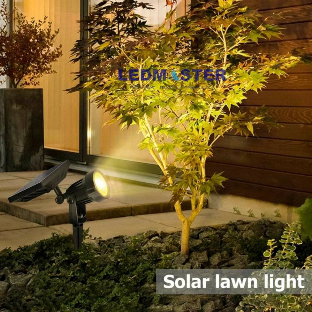 ☘️ไฟปักสนามโซล่าเซลล์ 50W สว่างมาก เเสงพุ่ง ทนทาน ใช้งานได้จริง ไฟส่องต้นไม้ ไฟเเต่งสวน