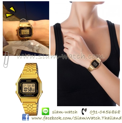 Casio Digital Ladies Watch รุ่น LA680WGA-1DR