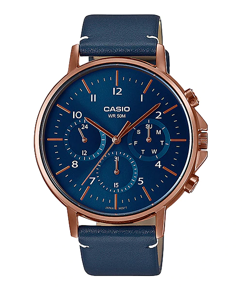 Casio หลายเข็มนาฬิกา - สุภาพบุรุษ รุ่น MTP-E321RL-2AV