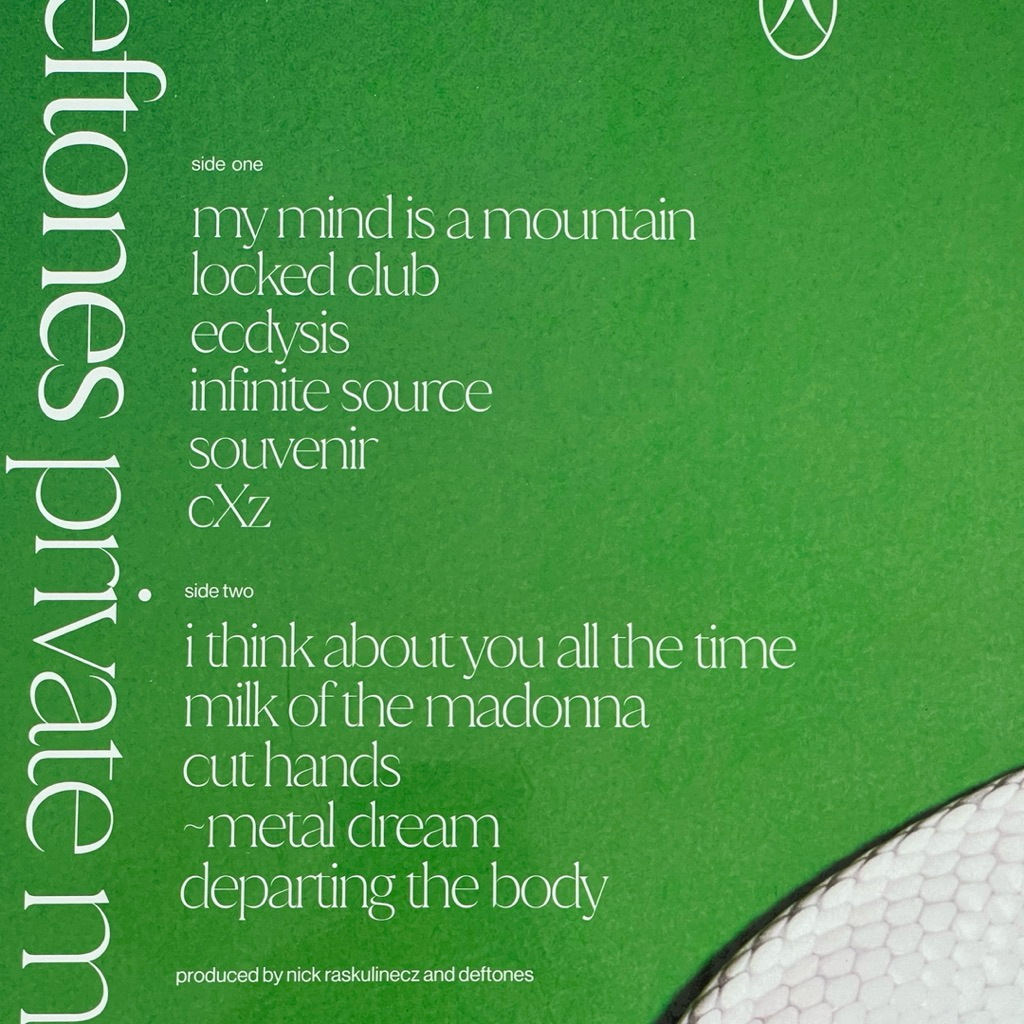 แผ่นเสียง Deftones - Private Music Vinyl, LP, Album, Limited Clear มือหนึ่ง ซีล