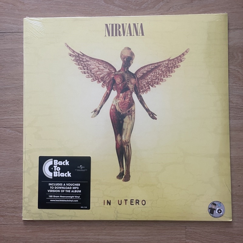 แผ่นเสียง Nirvana : In Utero Vinyl, LP, Album, Reissue, Repress, 180 Gram แผ่นเสียงมือหนึ่ง ซีล