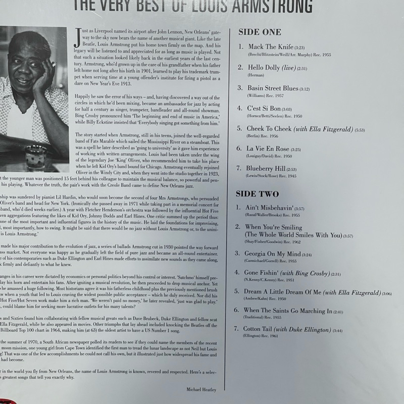 แผ่นเสียง Louis Armstrong – The Very Best of Louis Armstrong ,Vinyl, LP, Compilation,EU มือหนึ่ง ซีล