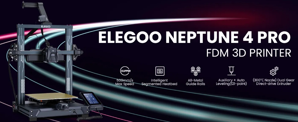 เครื่องพิมพ์ 3 มิติ (3D Printer) Elegoo Neptune 4 Pro by In2real3d