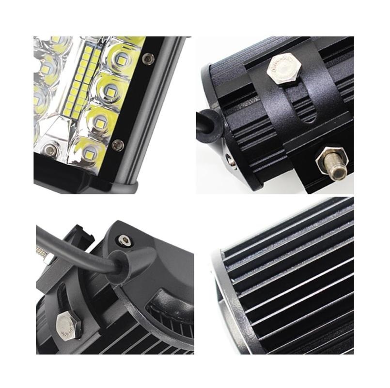 สว่างสุดยอด ส่งฟรี !! LED LIGHT BAR 120W สปอร์ตไลท์ไฟรถยนต์led ไฟหน้ารถ ไฟท้าย ไฟตัดหมอก รุ่น High CLASS 3 Row 12V-24V เเสงขาว งานพรีเมี่ยม