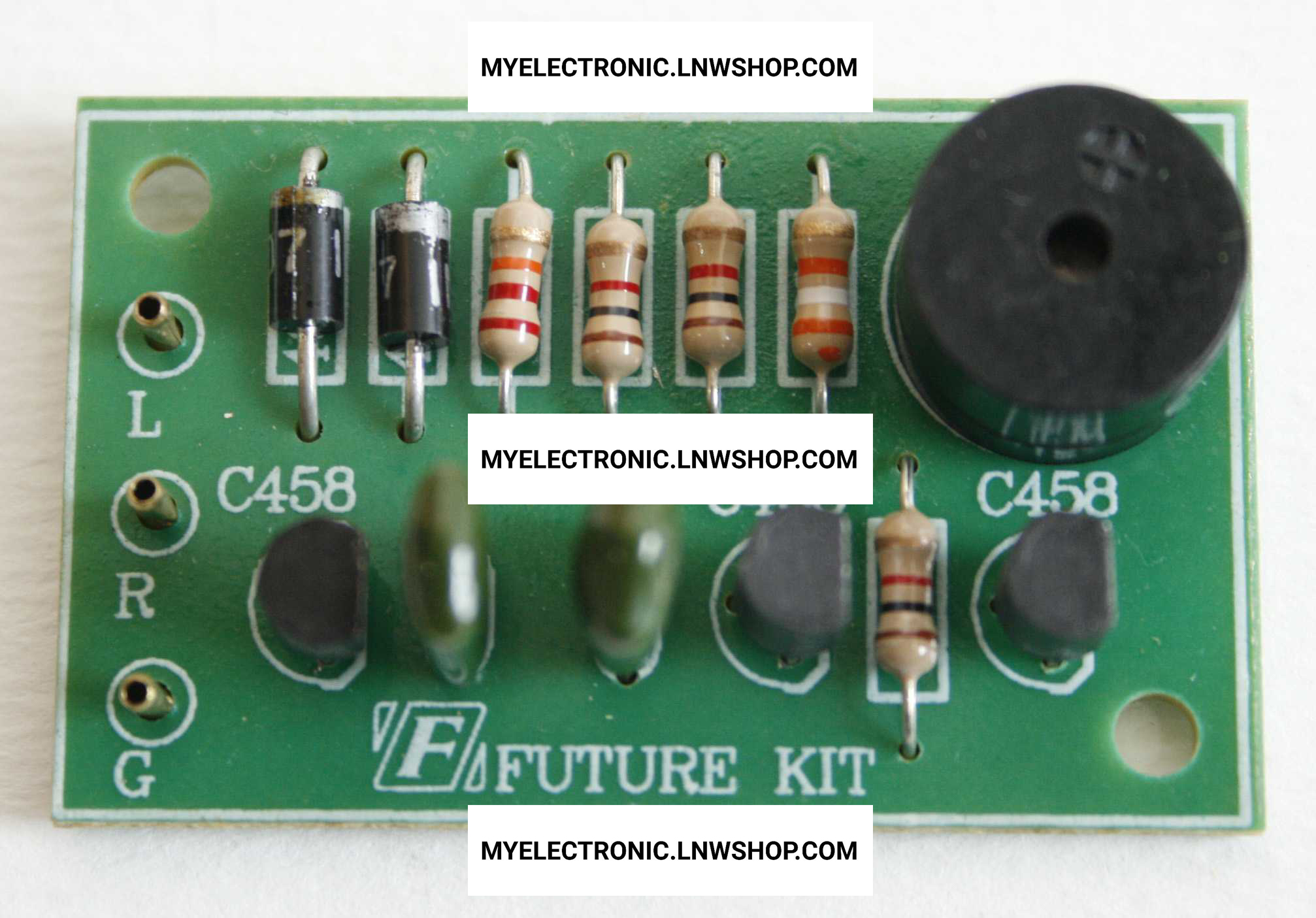 ชุดลงปริ้นFA248วงจรสัญญาณไฟเลี้ยวพร้อมบัซเซอร์