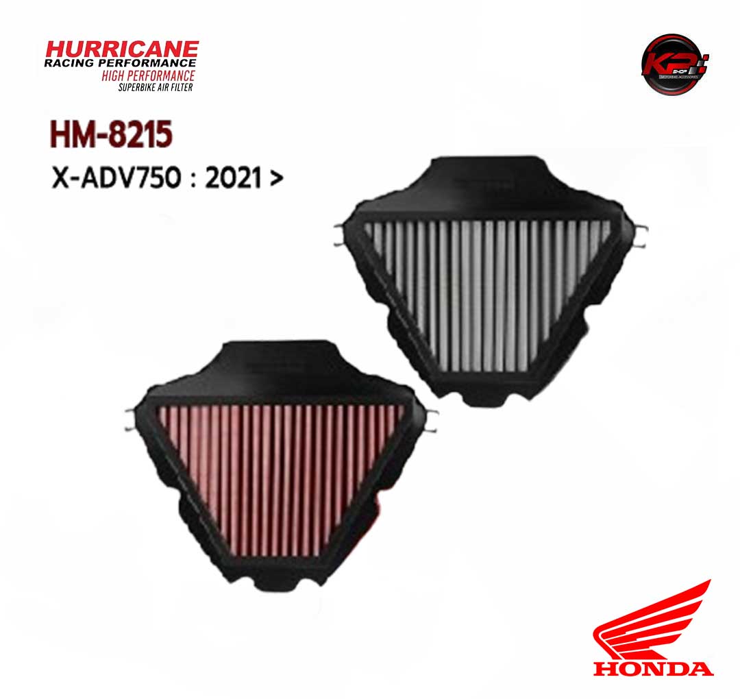 กรองอากาศ HURRICANE FOR HONDA X ADV 750 2021+ (STANLESS) HM8215