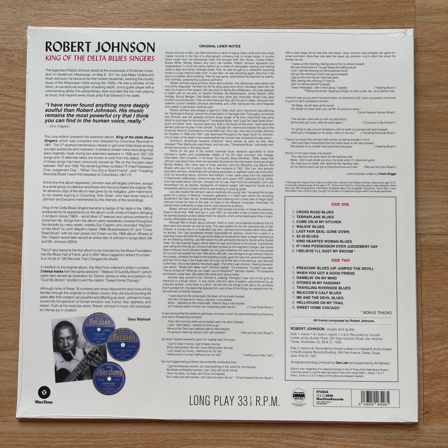 แผ่นเสียง Robert Johnson – King Of The Delta Blues Singers,Limited Edition, Reissue, Mono, 180g แผ่นเสียงมือหนึ่ง ซีล
