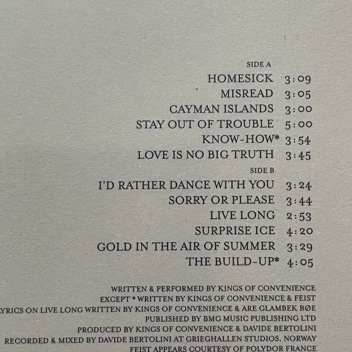 แผ่นเสียง Kings Of Convenience – Riot On An Empty Street ,Vinyl, LP, Album, Reissue แผ่นเสียงมือหนึ่ง ซีล