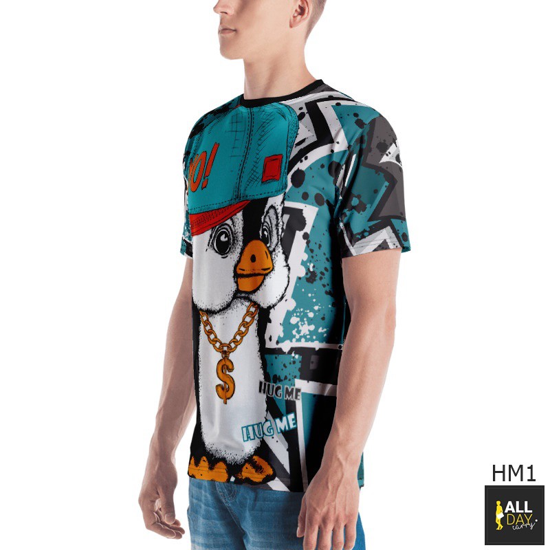 ✅ ลดล้างสต๊อค (HM1 เพนกวิน) เสื้อ oversize เสื้อยืดหลวมๆ T-Shirt เสื้อพิมพ์ลาย เสื้อตัวใหญ่ L XL 2XL 3XL สวยมาก แฟชั่น
