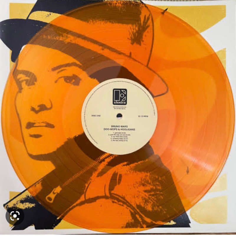 แผ่นเสียง Bruno Mars - Doo-Wops & Hooligans ,** Limited Edition, Orange Translucent, Vinyl, LP, Album มือหนึ่ง ซีล