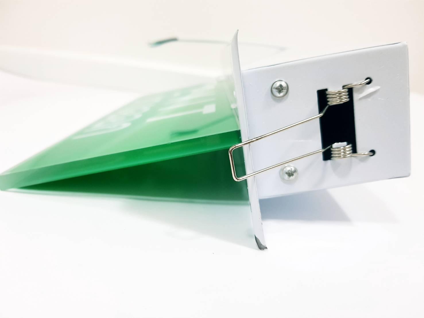 * ราคาส่ง* ป้ายทางหนีไฟ led (เเบบฝังฝ้า) สำหรับใช้เป็นป้ายไฟสัญลักษณ์ทางออก Fire Exit เมื่อเหตุการณ์ฉุกเฉิน ไฟดับ ไฟตก สามารถสำรองไฟได้ 3-5 ชั่วโมง แบบสองหน้า ชนิดฝังฝ้า 220V รุ่นสัญลักษณ์ลูกศรชี้ขึ้น จำนวน 1 ชิ้น