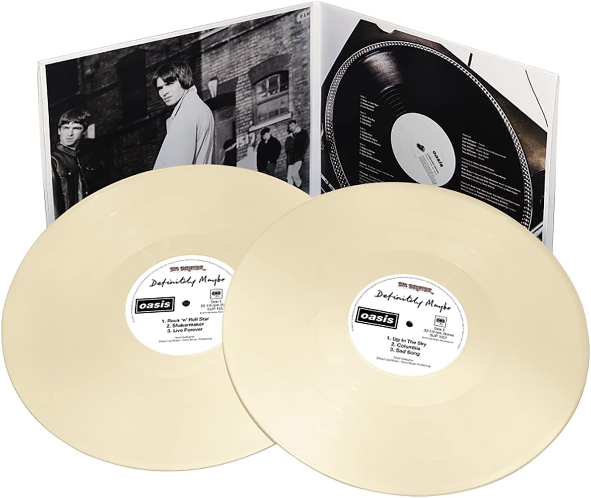 แผ่นเสียง Oasis Definitely Maybe , 2 x Vinyl, LP, Album, Limited Edition, Ivory JP มือหนึ่ง ซีล