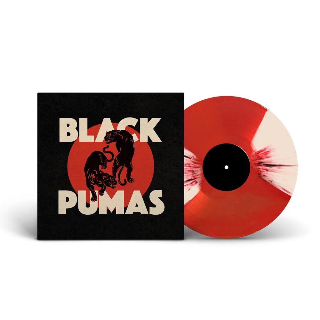 แผ่นเสียง Black Pumas - Black Pumas **Red & Bone with Black Splatter , Vinyl, LP, Album, Reissue, มือหนึ่ง ซีล