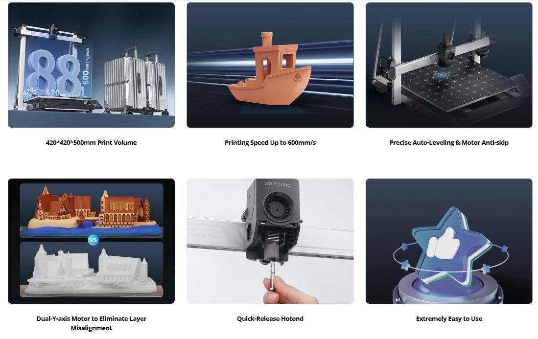 เครื่องพิมพ์ 3 มิติ , 3D Printer : Anycubic Kobra 3 Max by In2Real3d