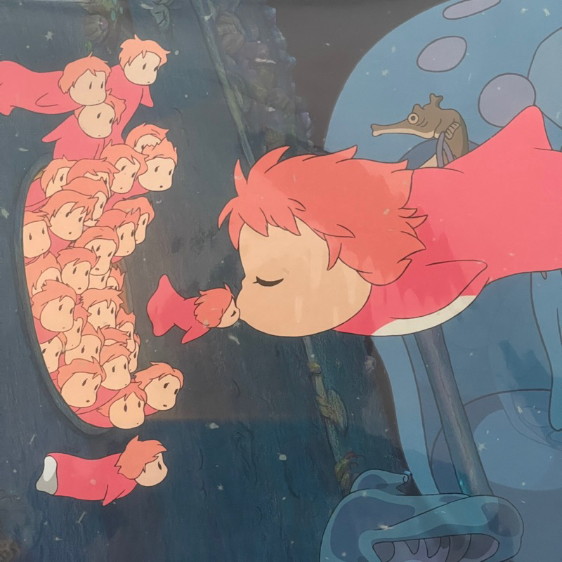 แผ่นเสียง Studio Ghibli's 'Ponyo on the Cliff by the Sea' Deluxe Vinyl, LP, Single Sided, Etched japan มือหนึ่ง ซีล