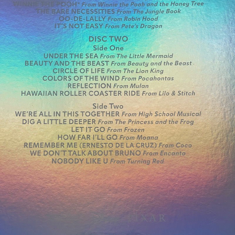 แผ่นเสียง Disney 100 , 2 x Vinyl, LP, Special Edition, Silver *รวมเพลงเพราะ ,US มือหนึ่ง ซีล
